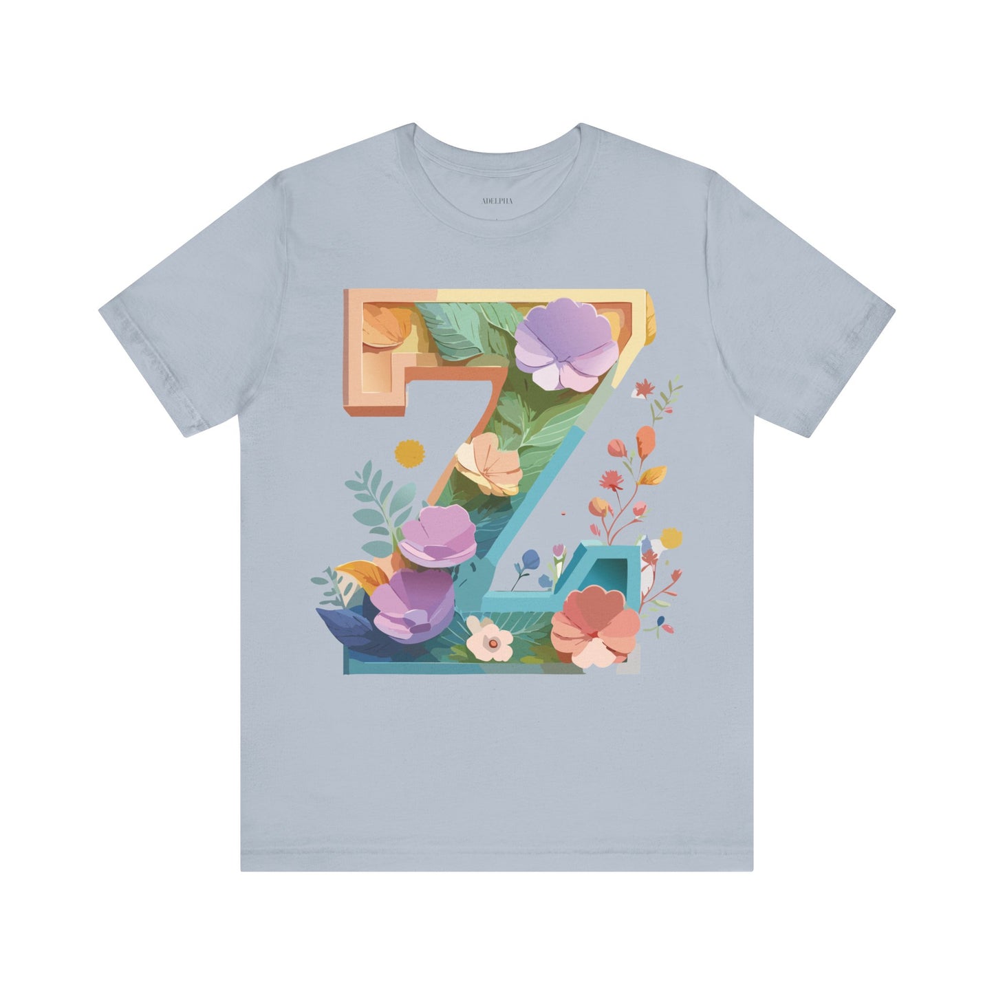 Natural Cotton Tee Shirt - Letters Collection - Z Printify