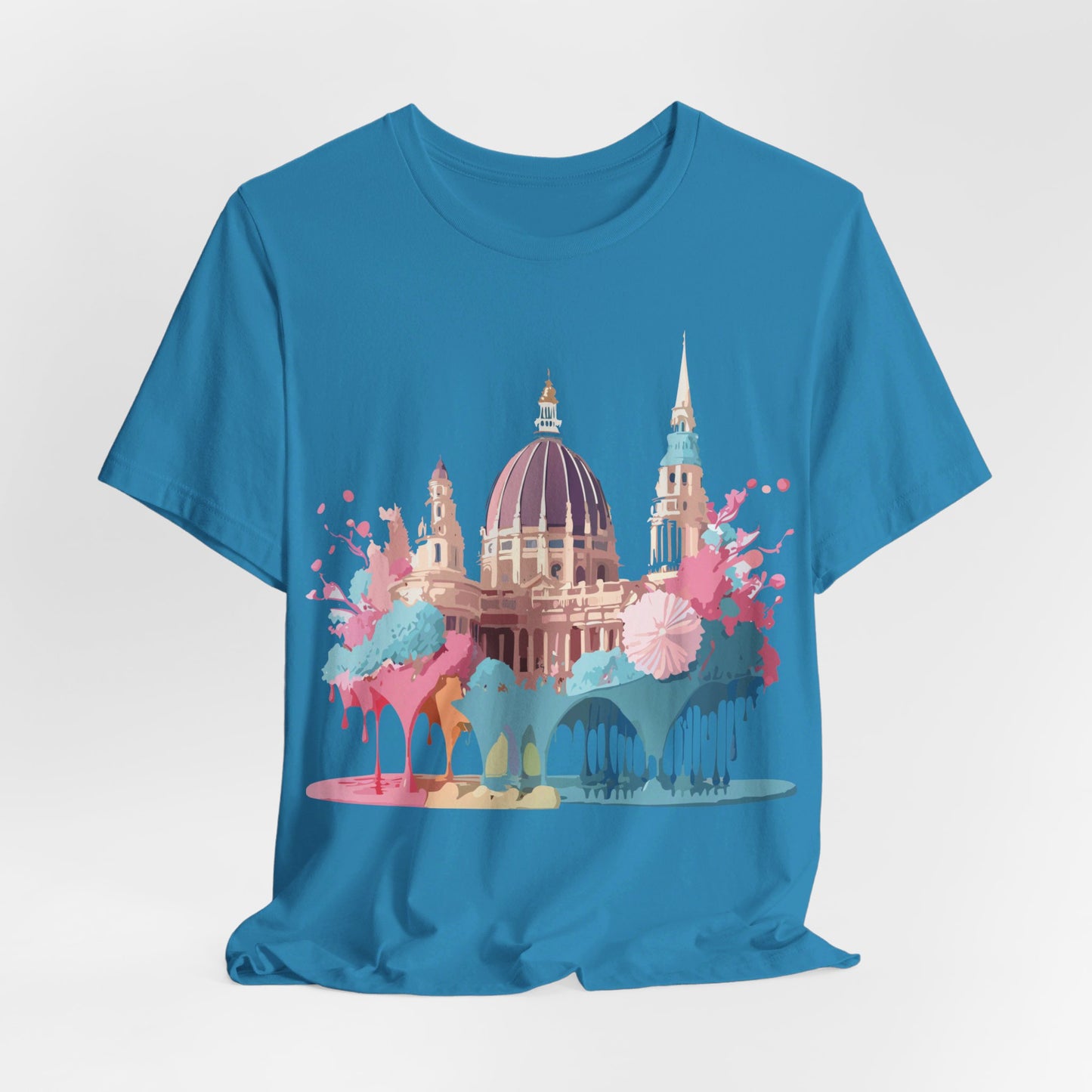 Natural Cotton Tee Shirt - Beautiful Places Collection - Vienna Printify
