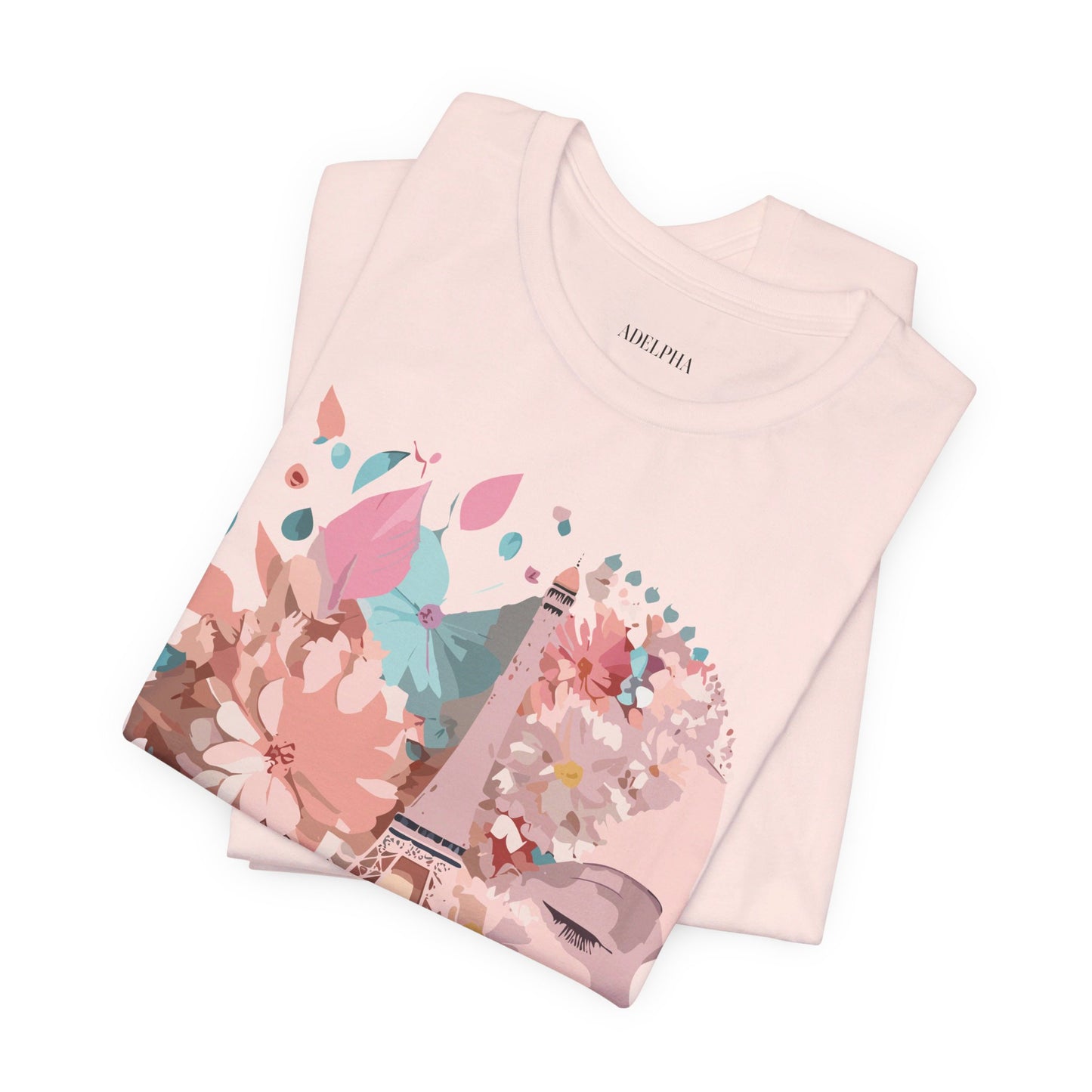 Natural Cotton Tee Shirt - Beautiful Places Collection - Paris Printify