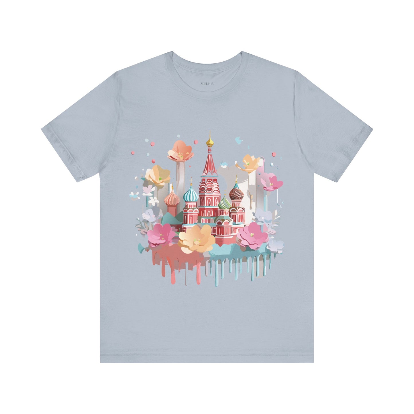 Natural Cotton Tee Shirt - Beautiful Places Collection - Moscow Printify
