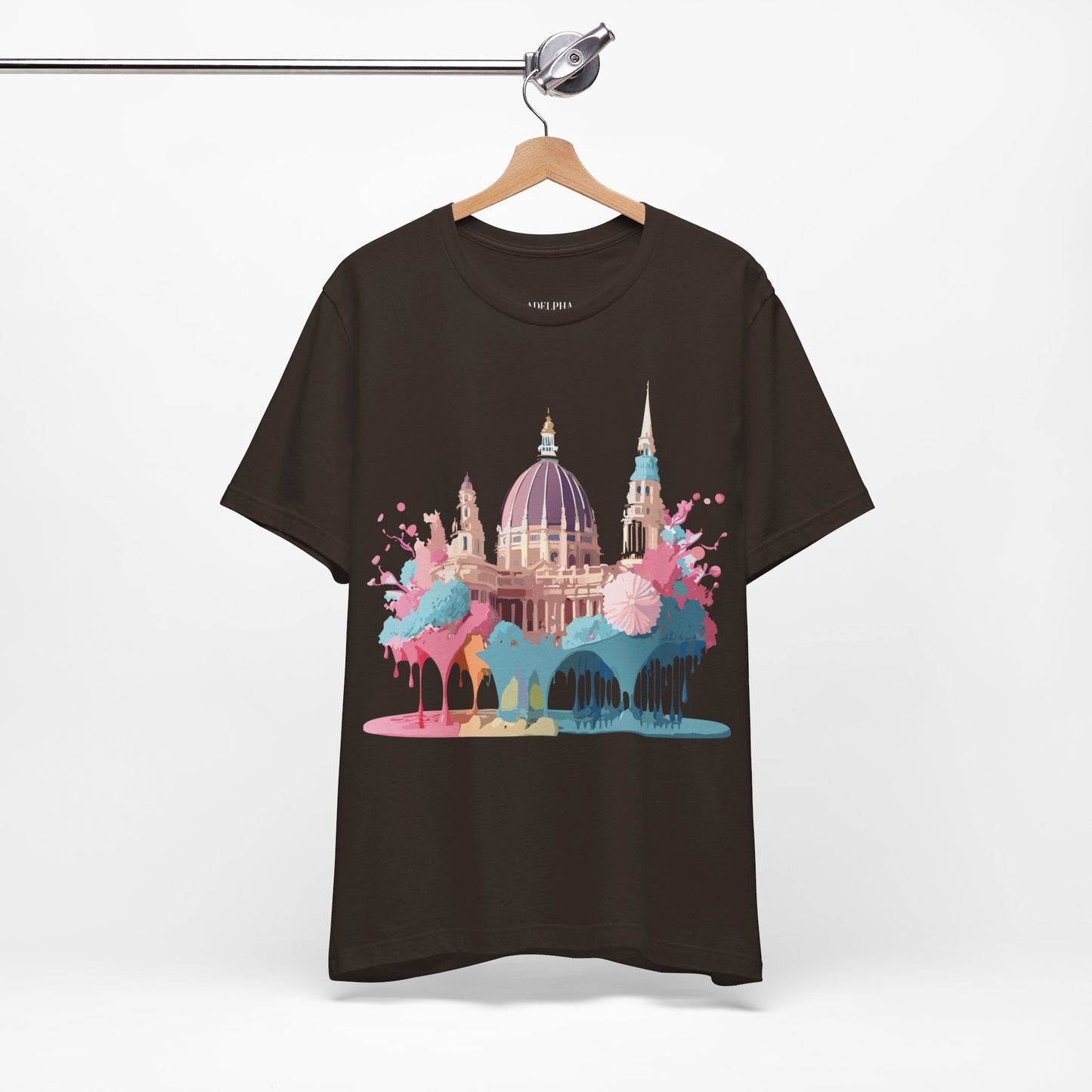 Natural Cotton Tee Shirt - Beautiful Places Collection - Vienna Printify