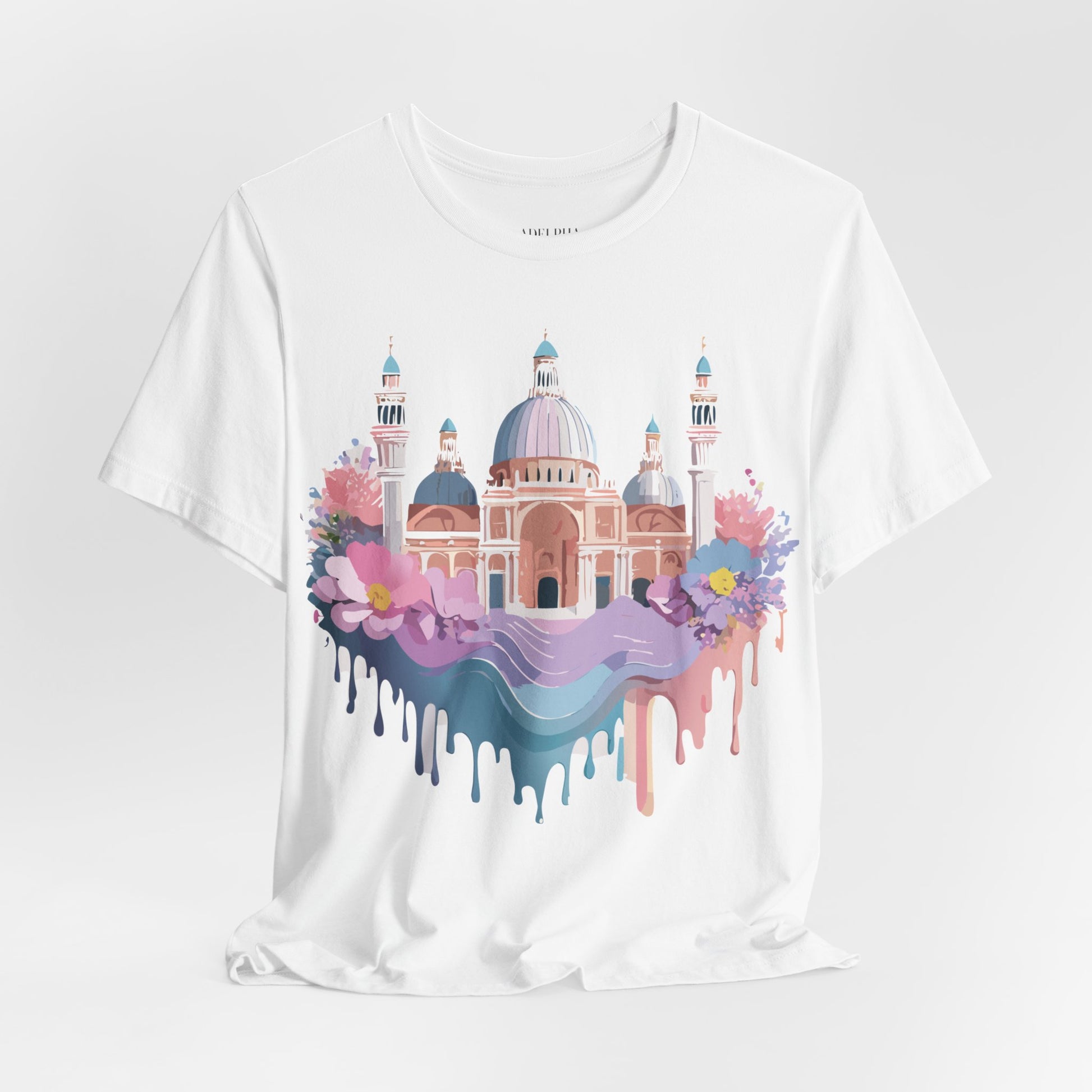 Natural Cotton Tee Shirt - Beautiful Places Collection - Venice Printify