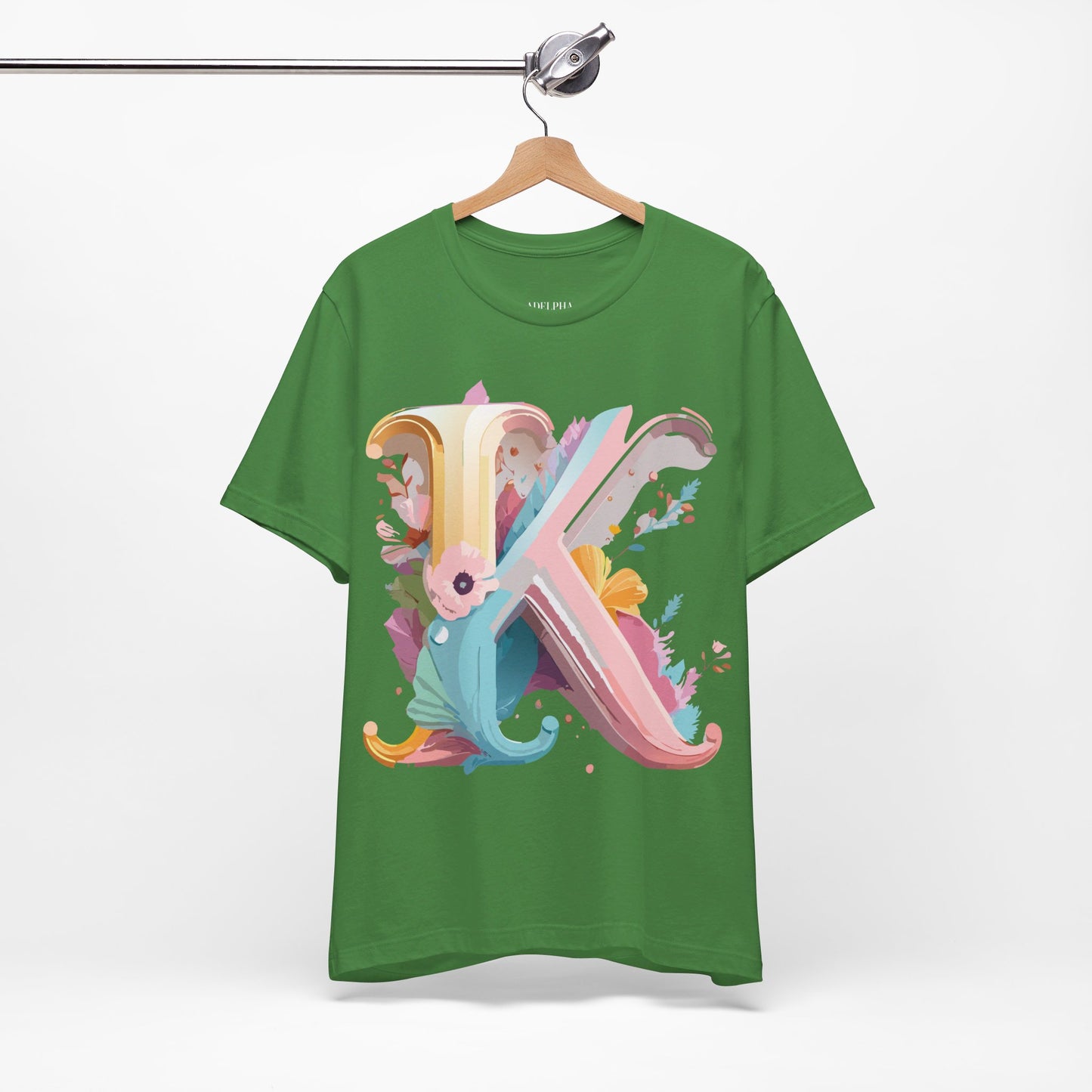 Natural Cotton Tee Shirt - Letters Collection - K Printify