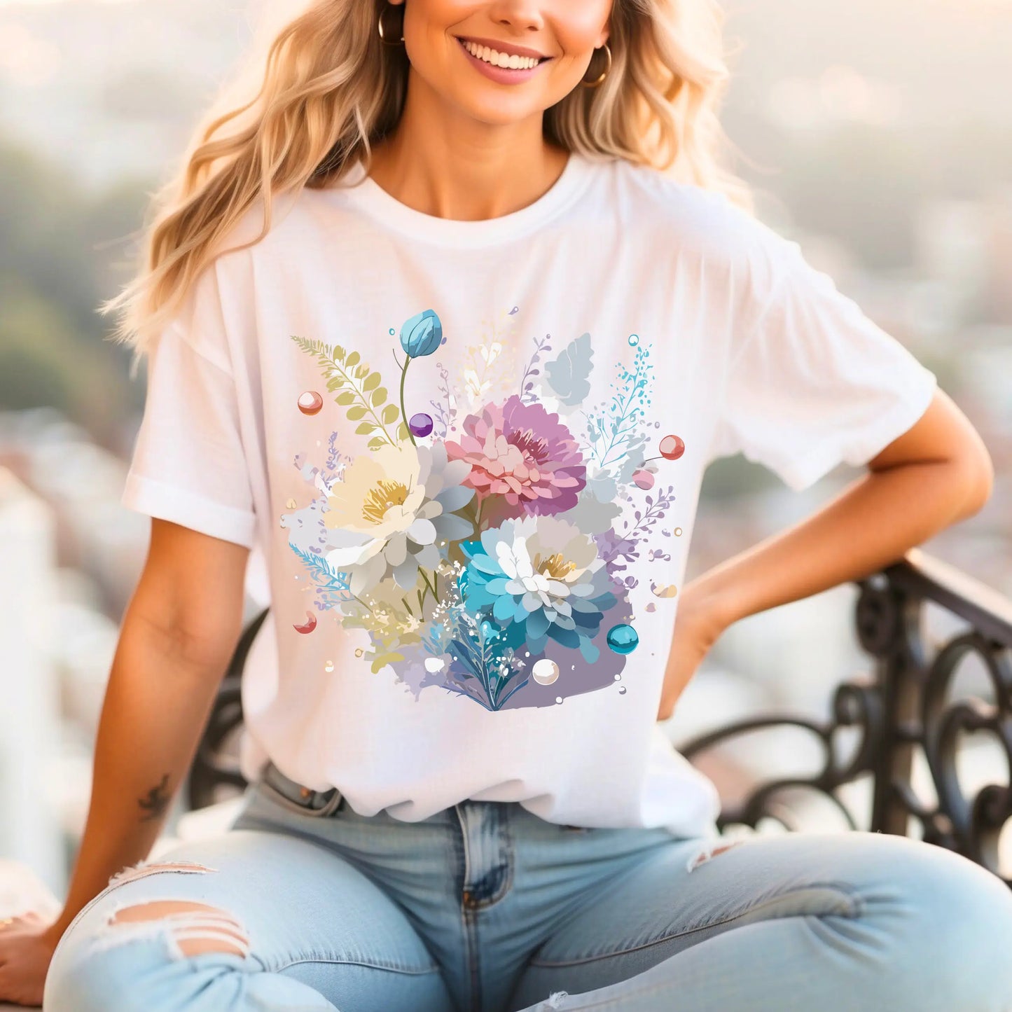 Floral T Shirts ADELPHA