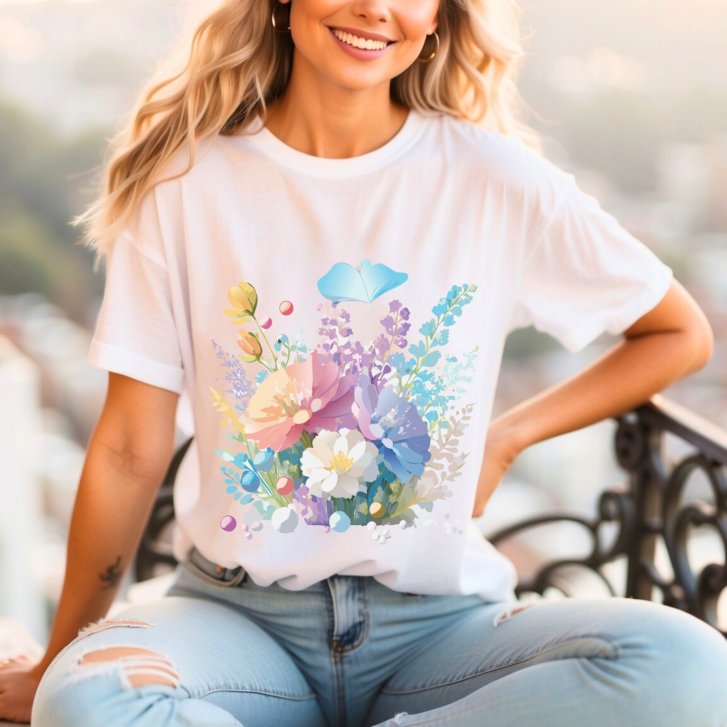 Shirt with Flowers | Floral shirt | Flowers shirt Printify