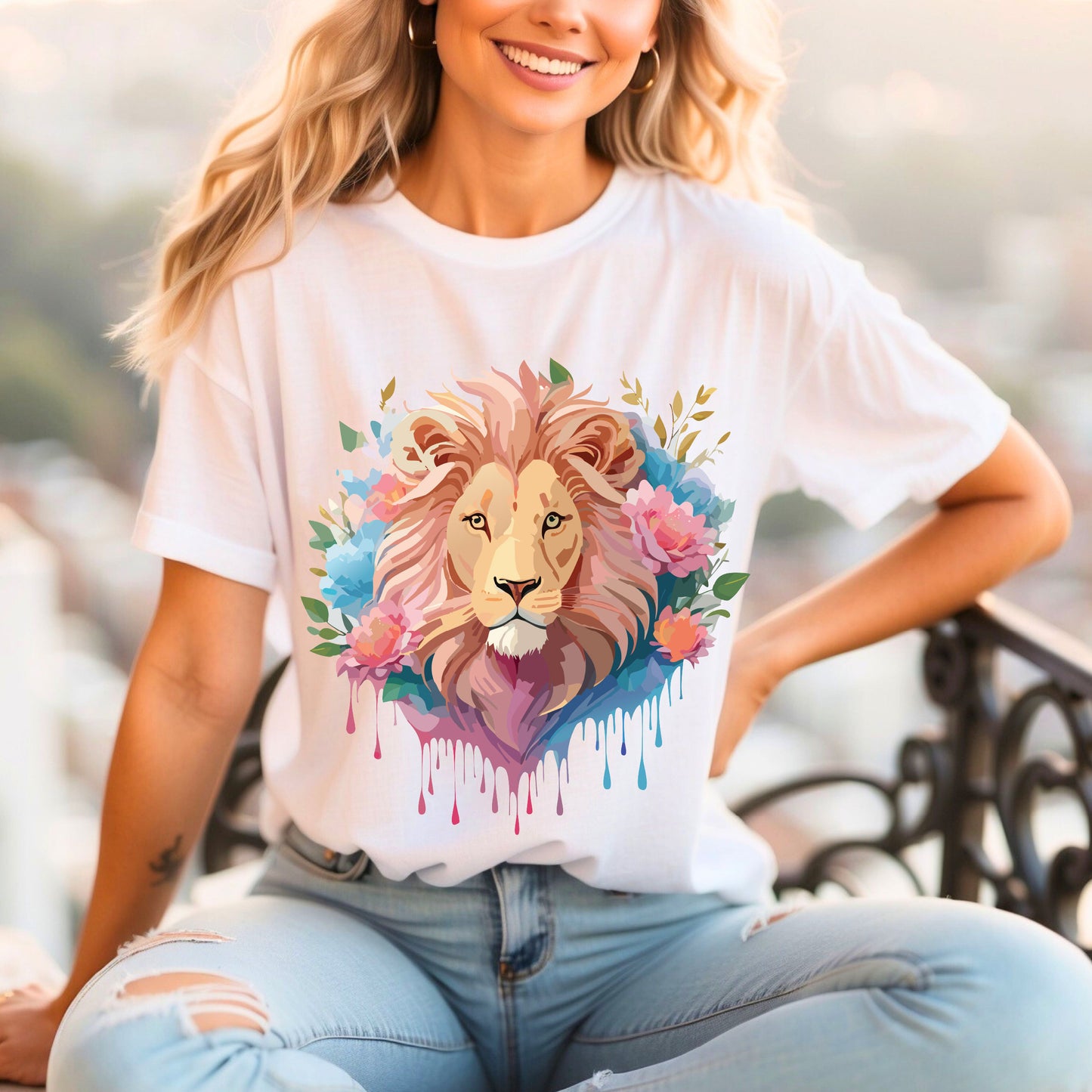 Lion Shirt, Shirt with Lion - ADELPHA