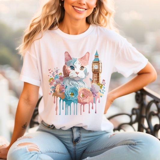 Cat Shirt, Shirt with Cat - ADELPHA