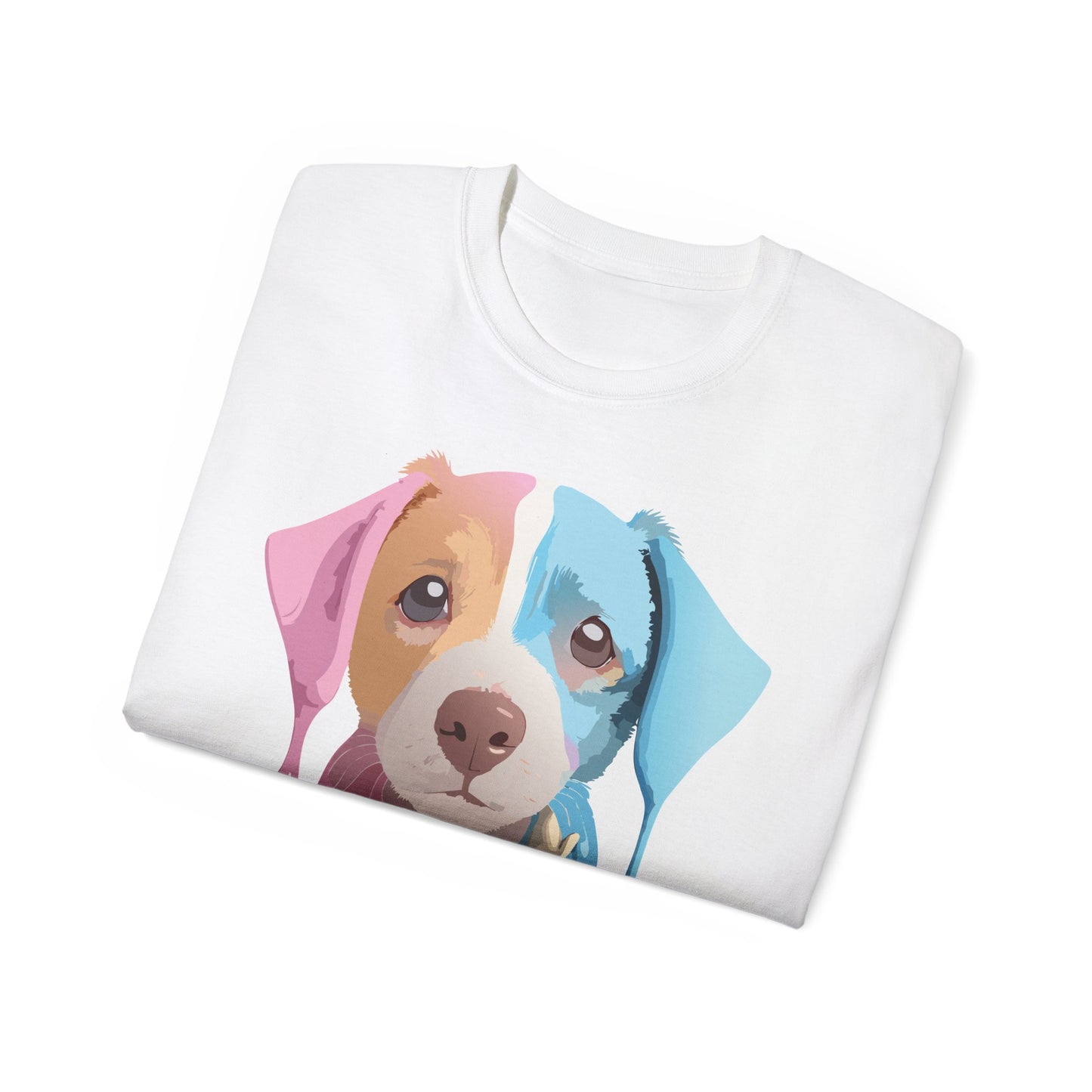Animal Shirt, Tee Shirt with Animals, Floral Dog T-Shirt