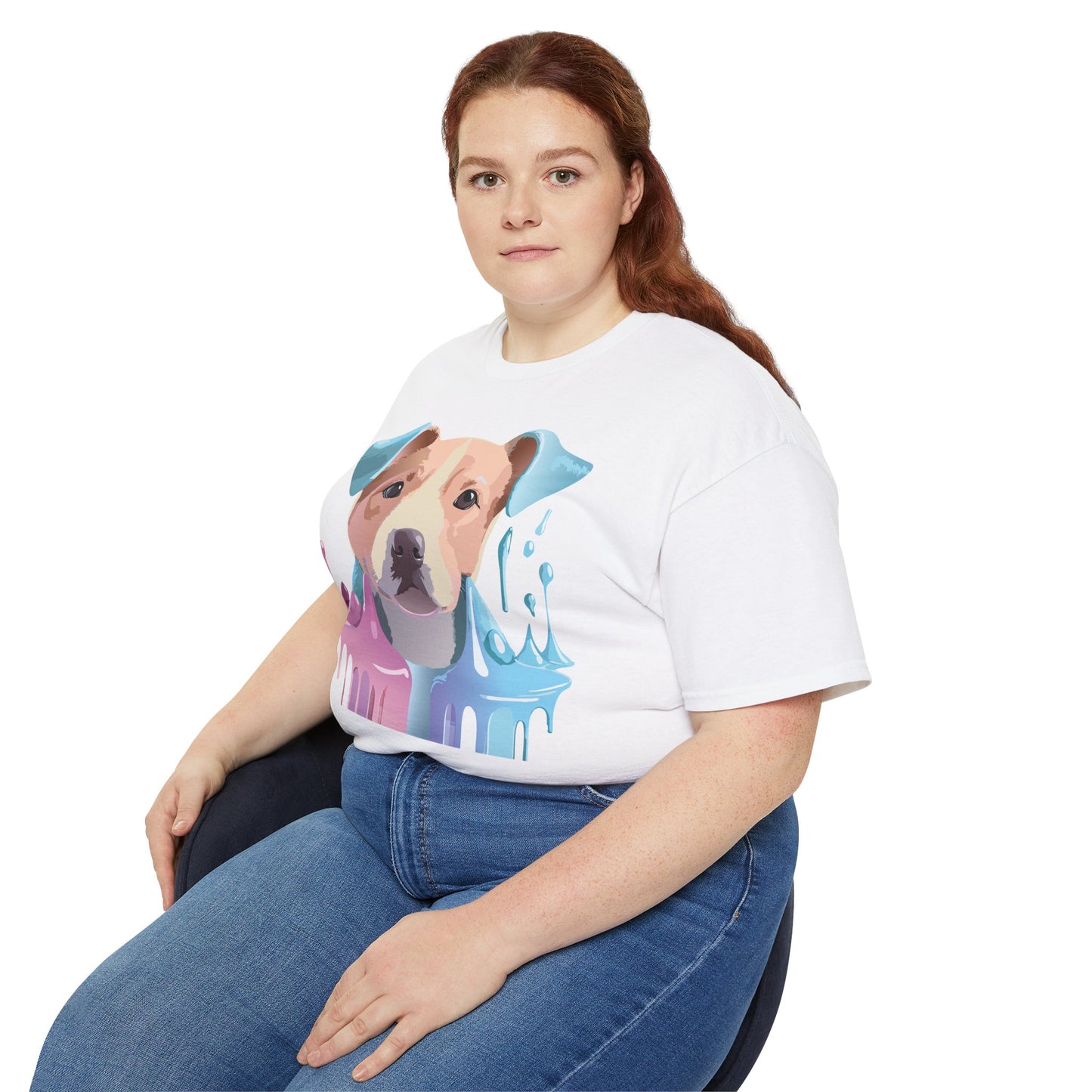 Animal Shirt, Tee Shirt with Animals, Floral Dog T-Shirt