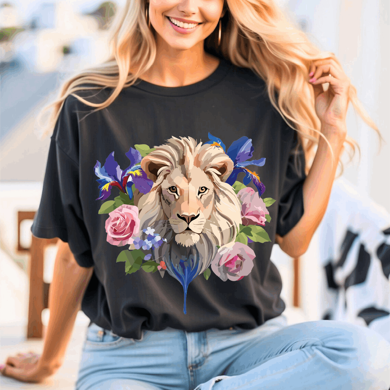 Lion Shirt, Shirt with Lion - ADELPHA
