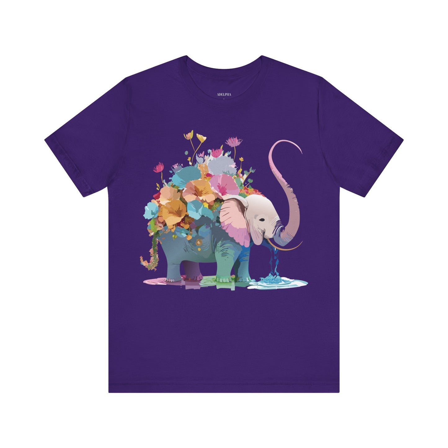 T-Shirt aus natürlicher Baumwolle mit Elefant