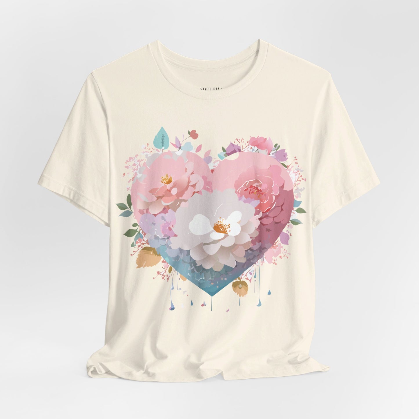 T-Shirt aus natürlicher Baumwolle – Love Story-Kollektion