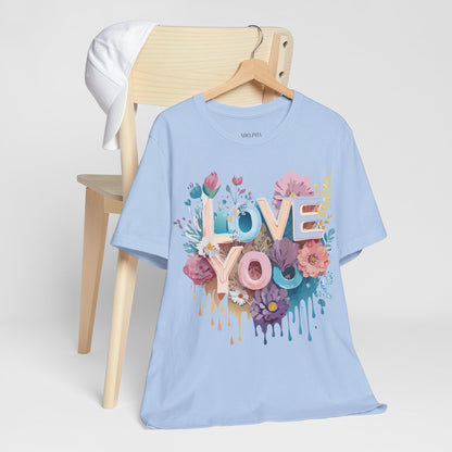 Natural Cotton Tee Shirt - Love story Collection Printify