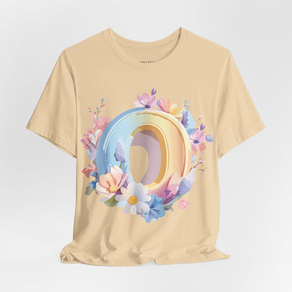 Natural Cotton Tee Shirt - Letters Collection - O Printify