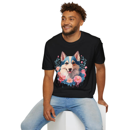 Dog Shirt Unisex Animal Tee Softstyle Cotton Lightweight Breathable
