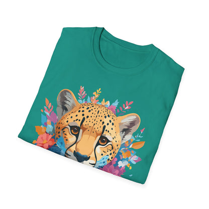 Cheetah Print Shirt Unisex Softstyle Tee Gildan 64000 Premium Comfort