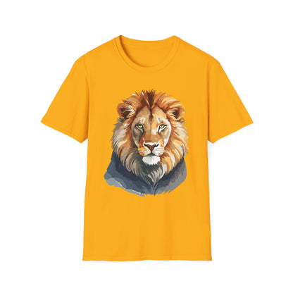 Lion Shirt Unisex Animal Tee Gildan Softstyle 64000 100 Percent Ring Spun Cotton