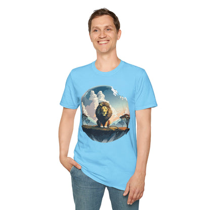 Lion Shirt Unisex Animal Tee Gildan Softstyle 64000 One Hundred Percent Cotton