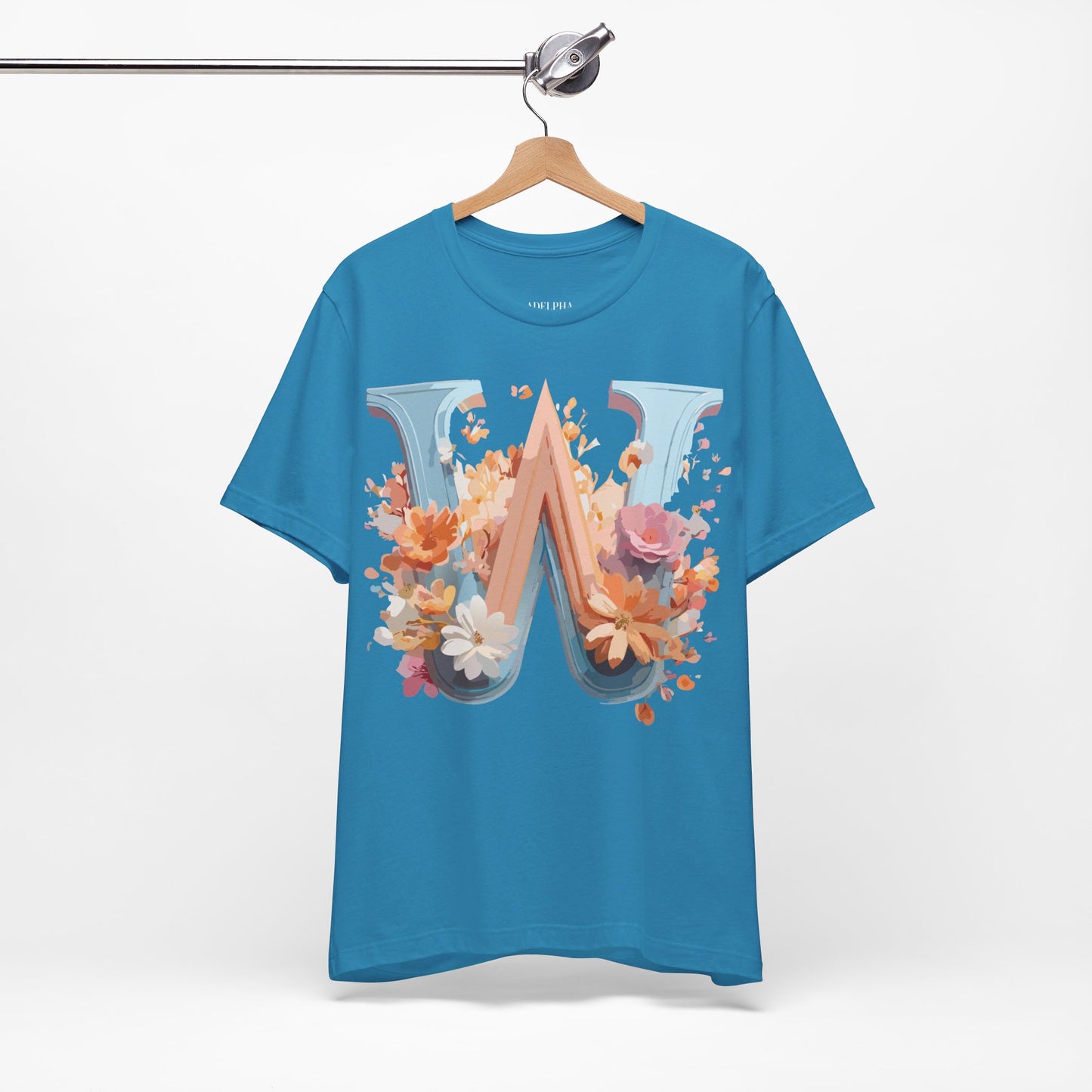 Natural Cotton Tee Shirt - Letters Collection - W