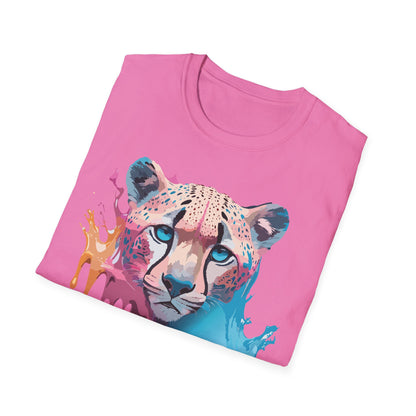 Unisex Cheetah Tee Softstyle Gildan 64000 100 Percent Cotton