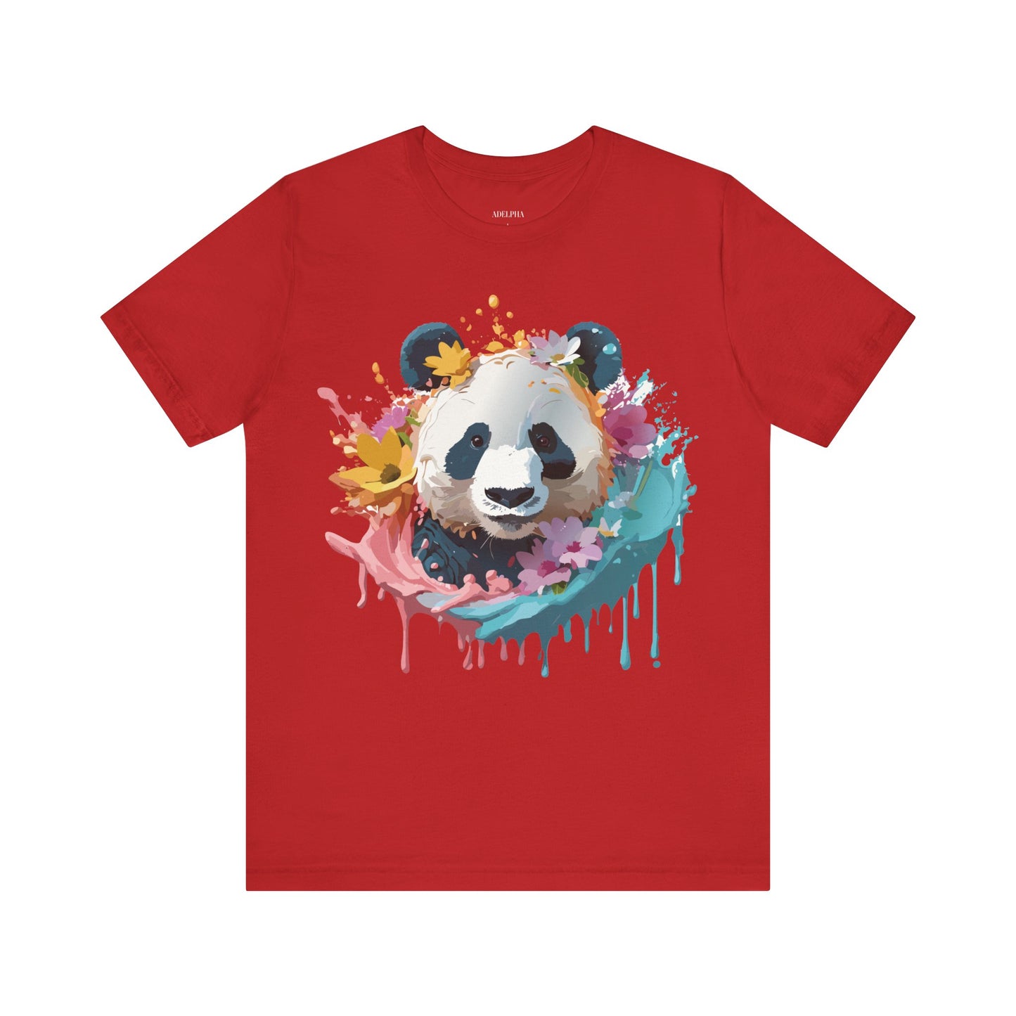 Natural Cotton Tee Shirt with Panda