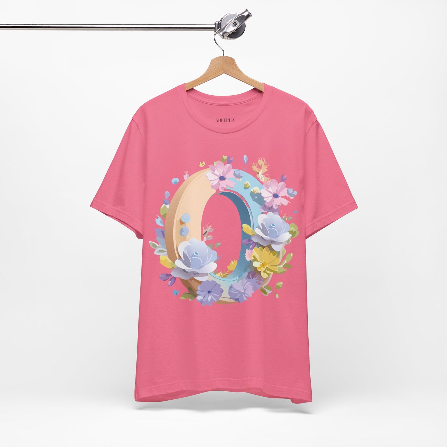 Natural Cotton Tee Shirt - Letters Collection - O