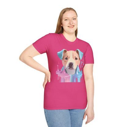 Dog Shirt Unisex Animal Tee Softstyle Gildan 64000 Cotton Tee