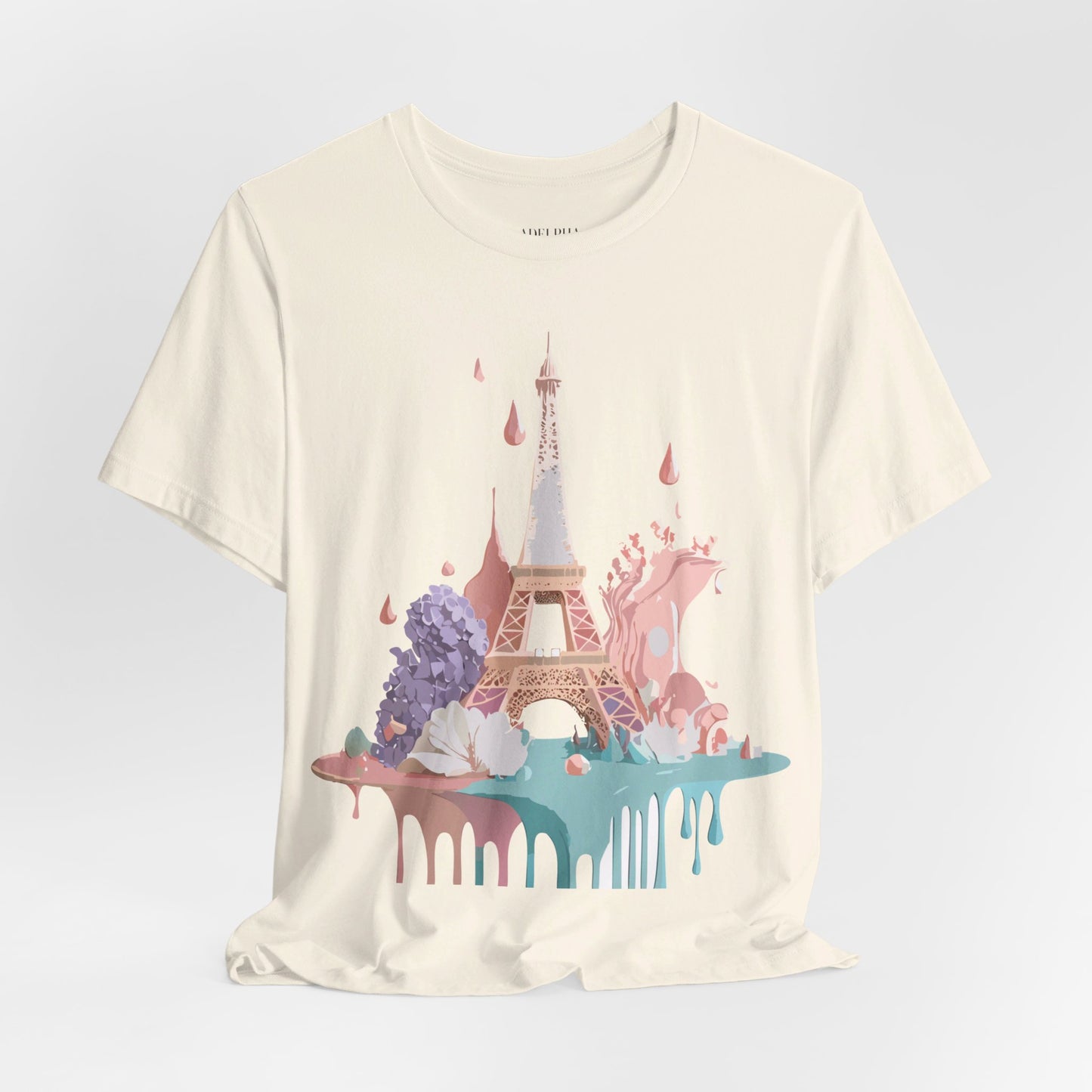 Natural Cotton Tee Shirt - Beautiful Places Collection - Paris