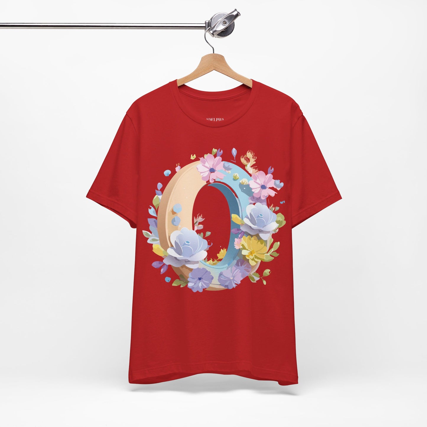 T-shirt en coton naturel - Collection Lettres - O