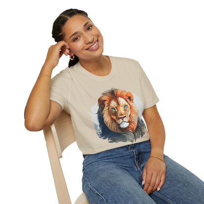 Lion Shirt Unisex Animal Tee Gildan Softstyle 64000 100 Percent Ring Spun Cotton