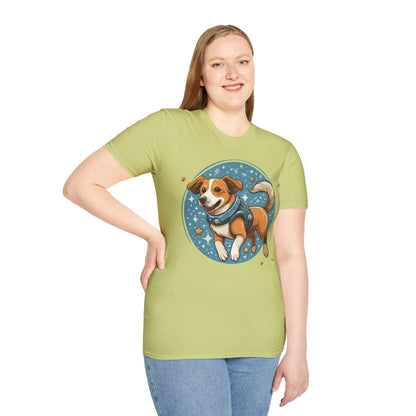 Unisex Dog And Animal Print Shirt Gildan Softstyle 64000 Tee