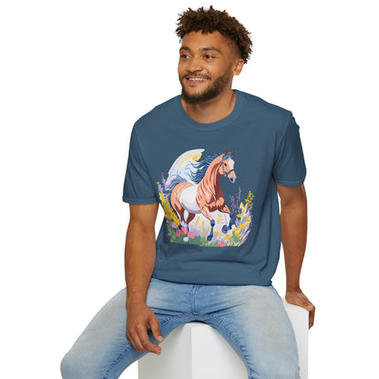 Horse Shirt Unisex Gildan Softstyle Tee 100 Ring Spun Cotton