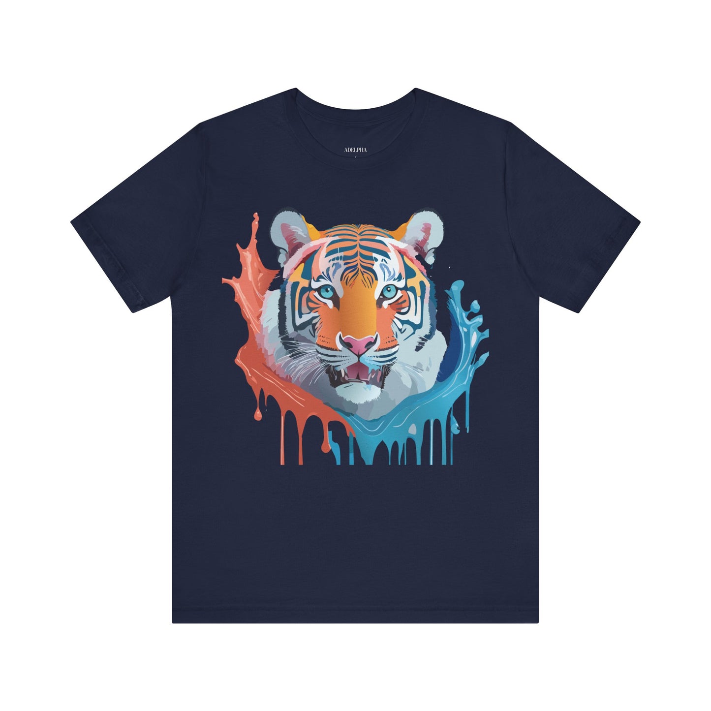 Natural Cotton Tee Shirt with Tiger