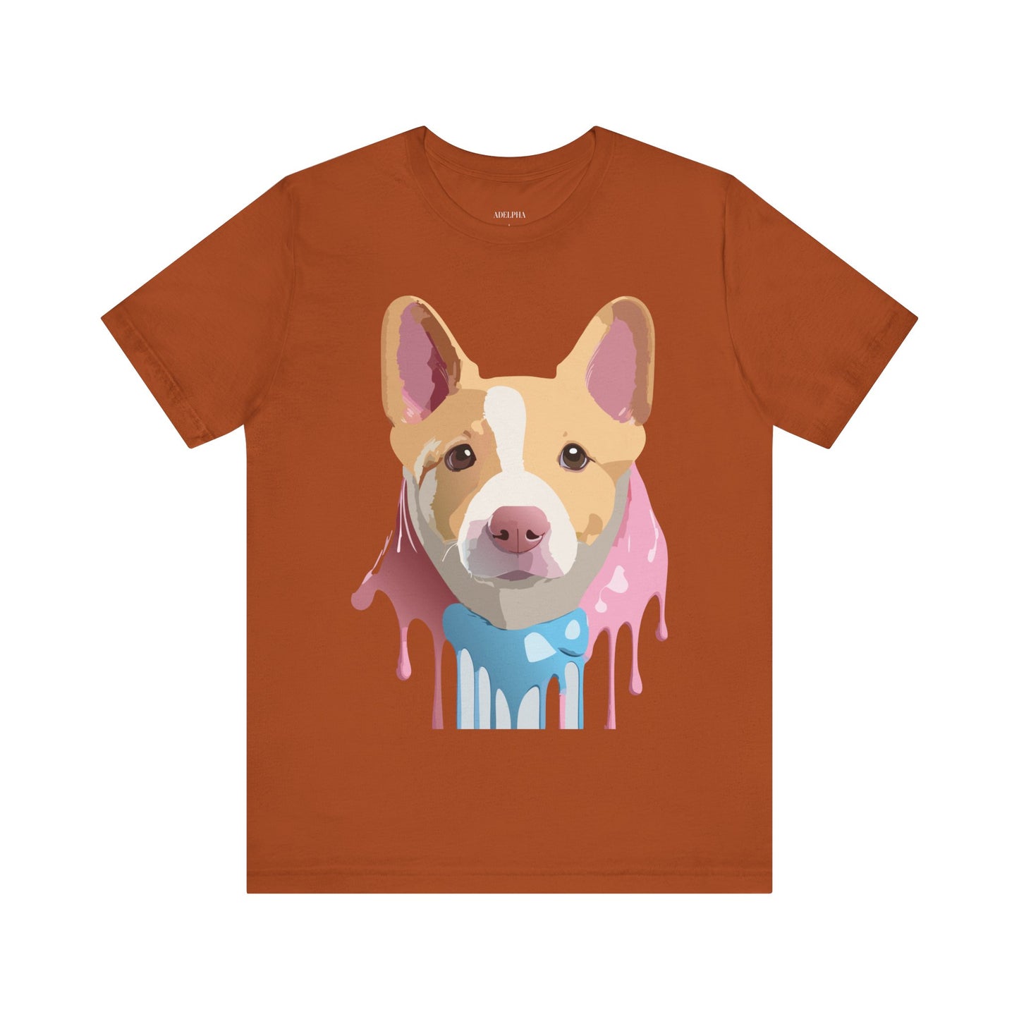 T-Shirt aus natürlicher Baumwolle mit Hund