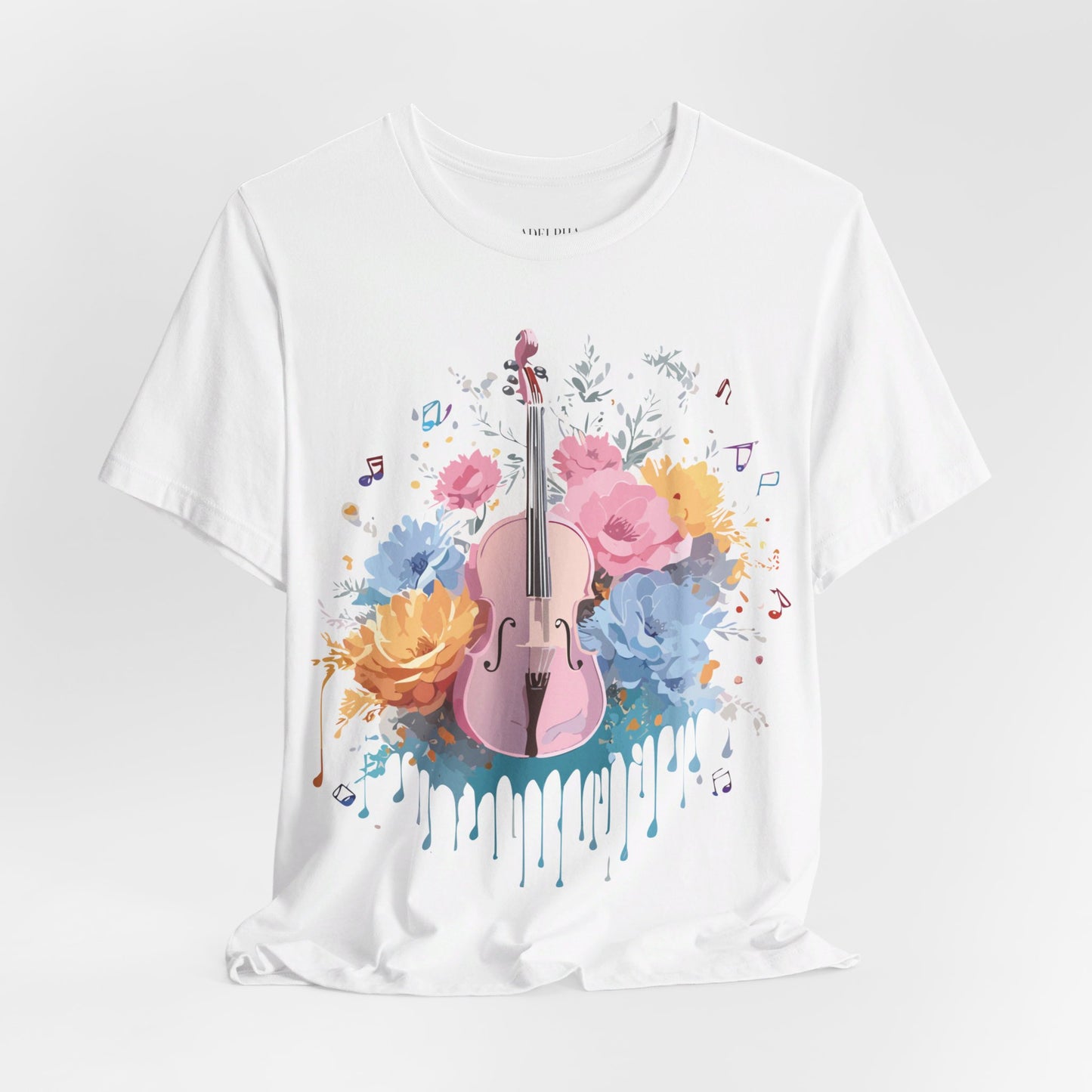 T-Shirt aus natürlicher Baumwolle – Musikkollektion