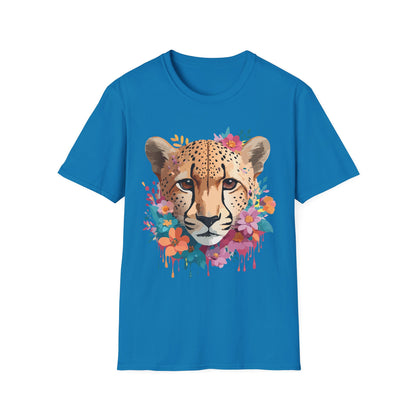 Cheetah Print Unisex Softstyle Tee Gildan 64000 Cotton Short Sleeve Shirt