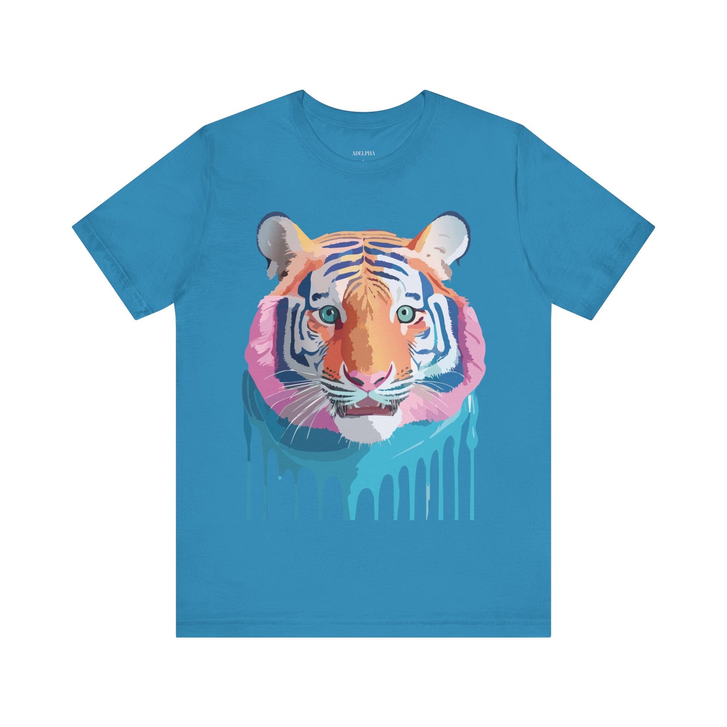 Natural Cotton Tee Shirt with Tiger