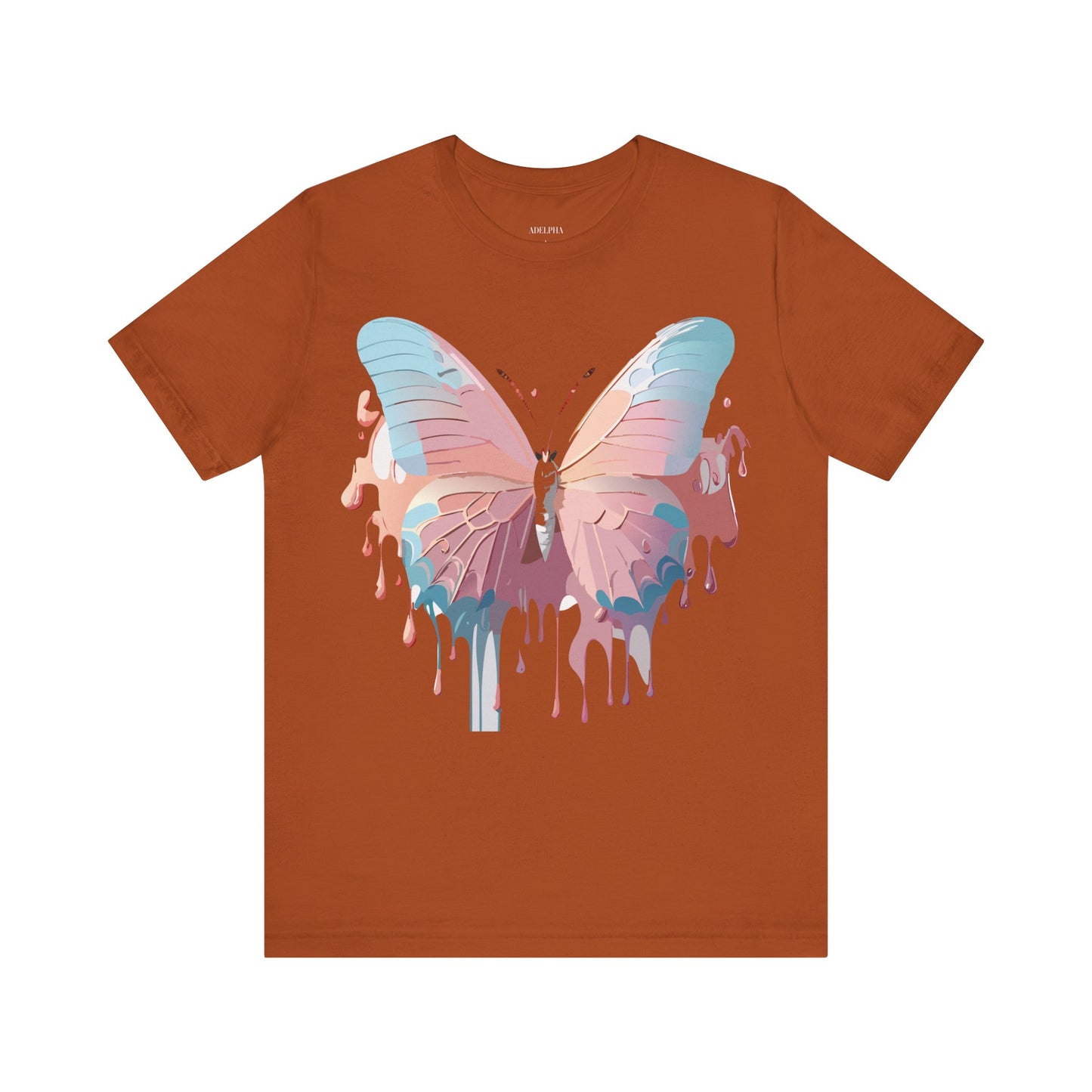 T-shirt en coton naturel avec papillon