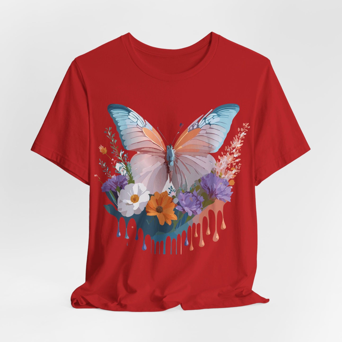 T-shirt en coton naturel avec papillon