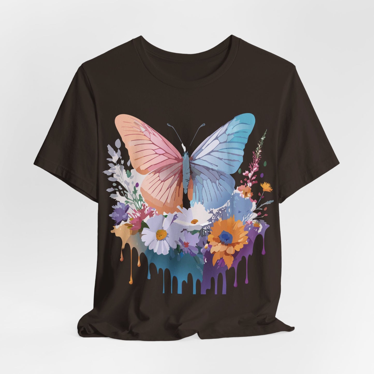 T-Shirt aus natürlicher Baumwolle mit Schmetterling