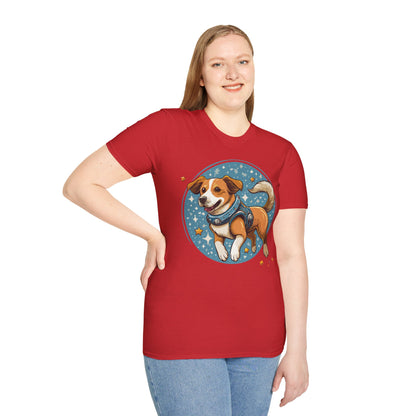 Unisex Dog And Animal Print Shirt Gildan Softstyle 64000 Tee