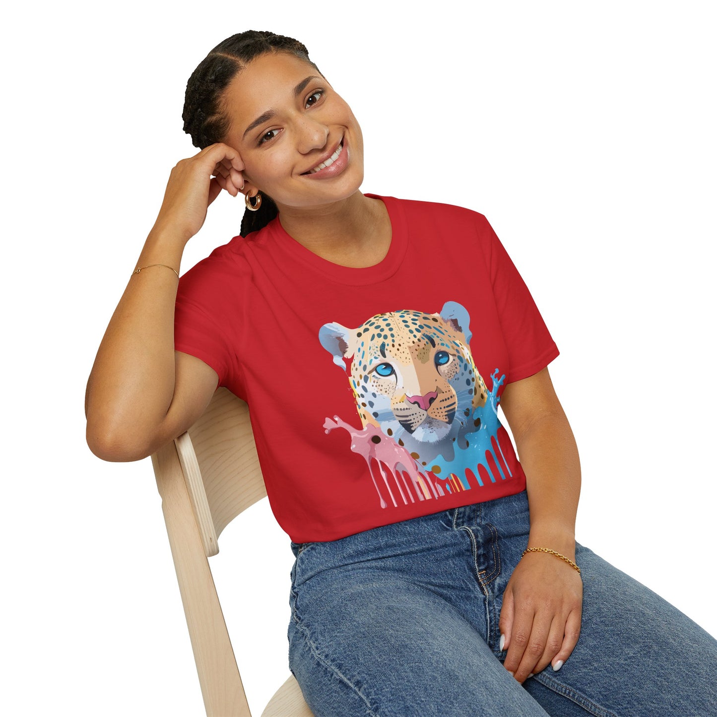 Cheetah Shirt, Shirt with Cheetah, Cheetah Tee, Shirt with Animals