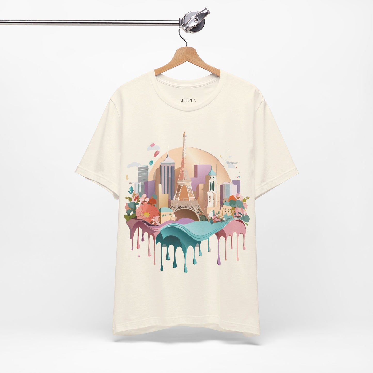 Natural Cotton Tee Shirt - Beautiful Places Collection - Paris