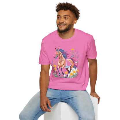 Horse Shirt Unisex Softstyle 64000 Cotton Tee Gildan 100 Percent Ring Spun