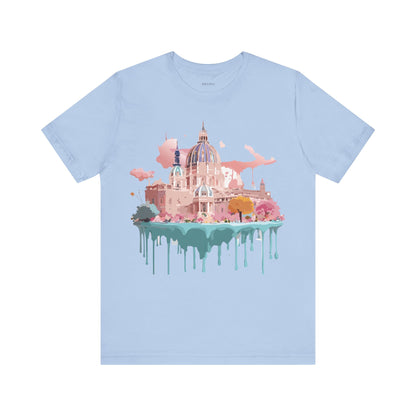 Natural Cotton Tee Shirt - Beautiful Places Collection - Vienna Printify