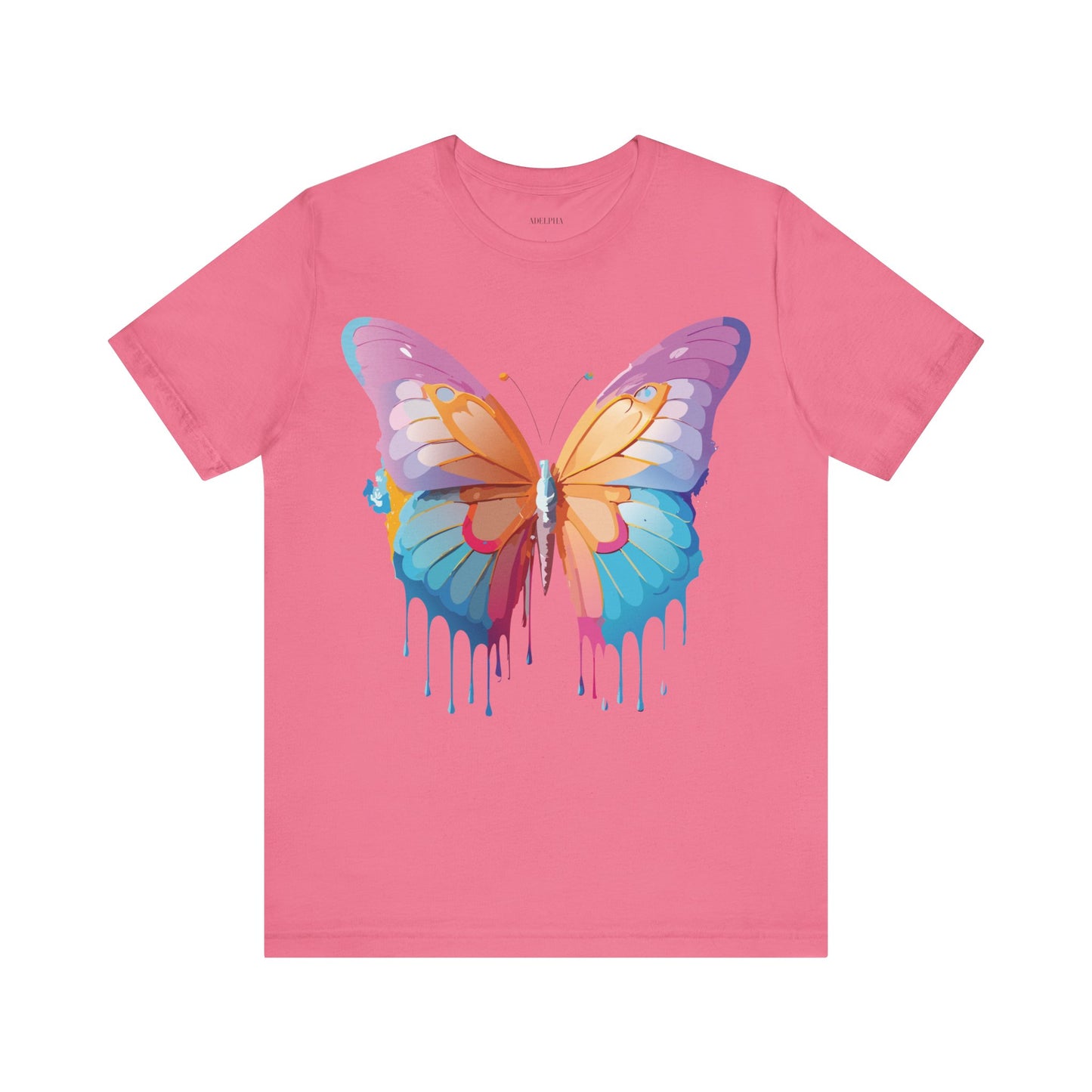 T-Shirt aus natürlicher Baumwolle mit Schmetterling