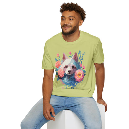 Dog Shirt Unisex Softstyle Cotton Tee Gildan 64000 With Animal Designs