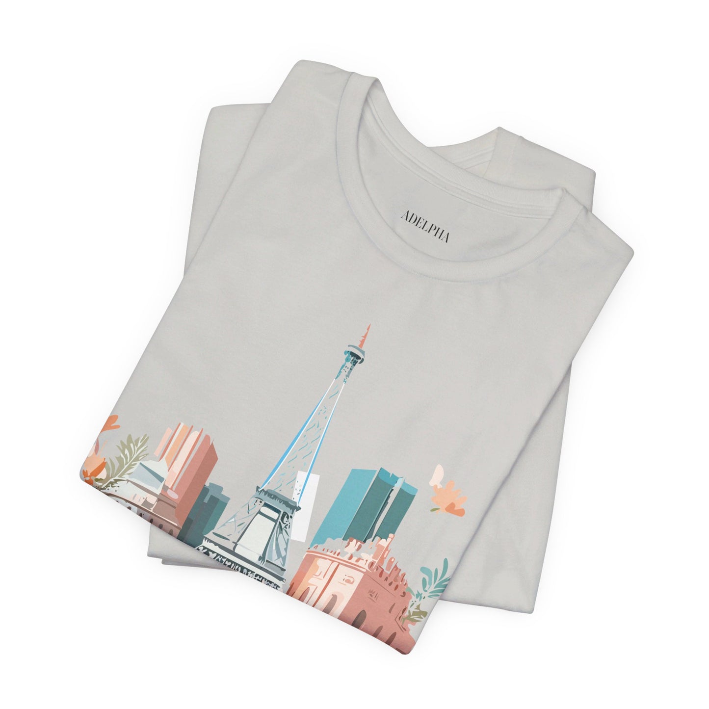 Natural Cotton Tee Shirt - Beautiful Places Collection - Paris