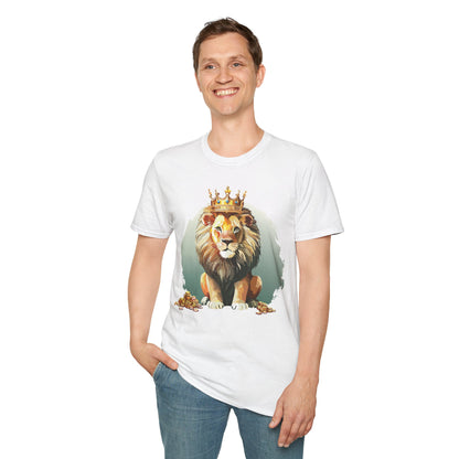Unisex Lion Shirt Animal Tee Softstyle Gildan 64000 100 Percent Cotton Tee