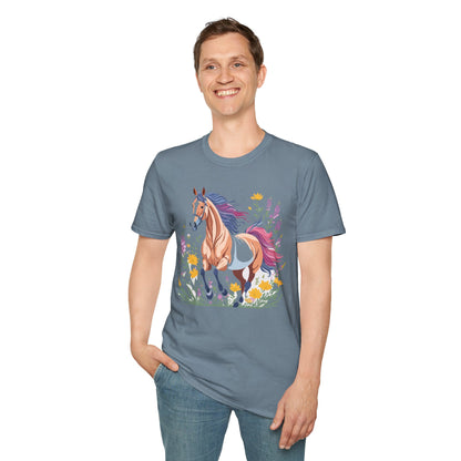 Horse Shirt Unisex Softstyle 64000 Cotton Tee Gildan 100 Percent Ring Spun